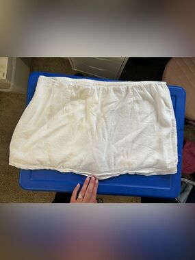 Abercrombie scarlett mini linen blend skort